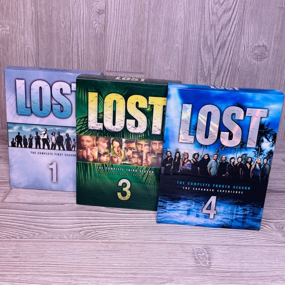 Lost complete seasons 1 , 3 and 4 dvd pack television show